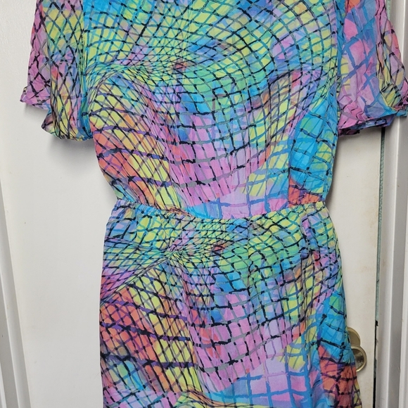 Presley Skye Rainbow Silk Sundress - Picture 2 of 3